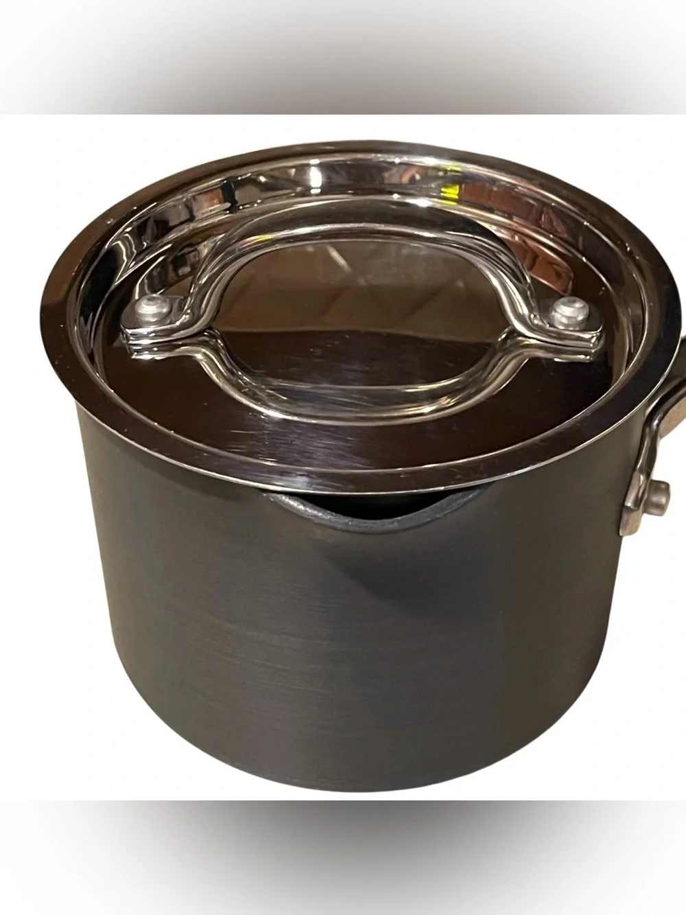 Technique Commercial Anodized Non-Stick 2Qt Chef Sauté Sauce Fry Pan & Lid